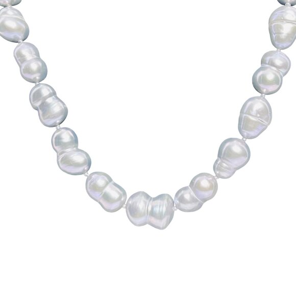 Honora Gray Graduated Freshwater Baroque Pearl Choker Necklace (6037) - Picture 4 of 10
